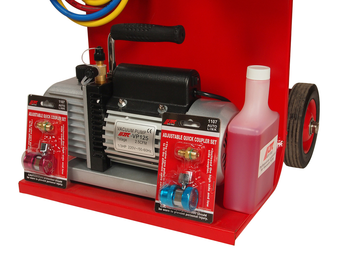 Устройство для заправки автокондиционера хладагентом R-134а JTC-1224 фото 3