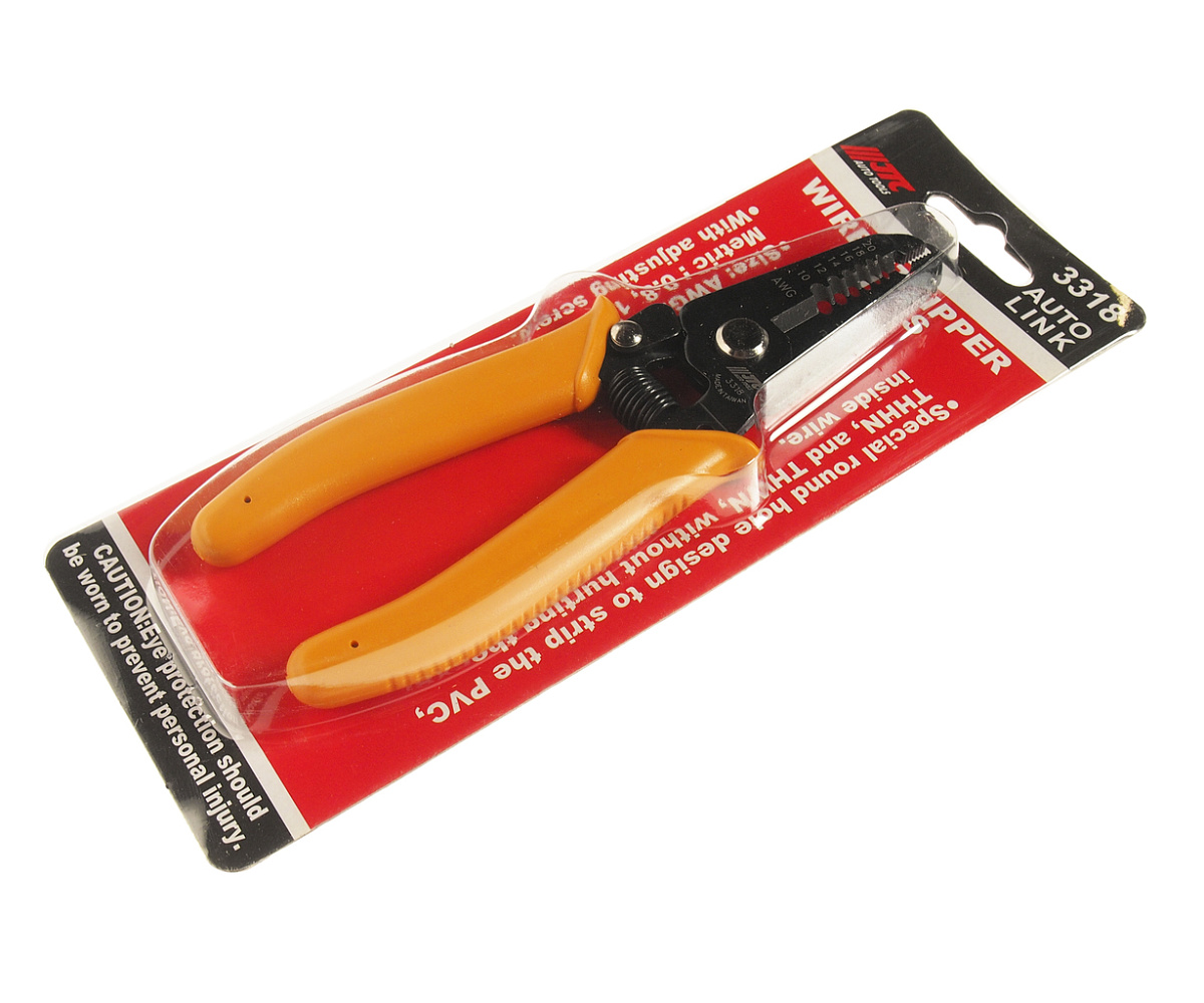 Клещи для снятия изоляции с кабелей 0.8-2.6мм (желтые ручки) JTC фото 2