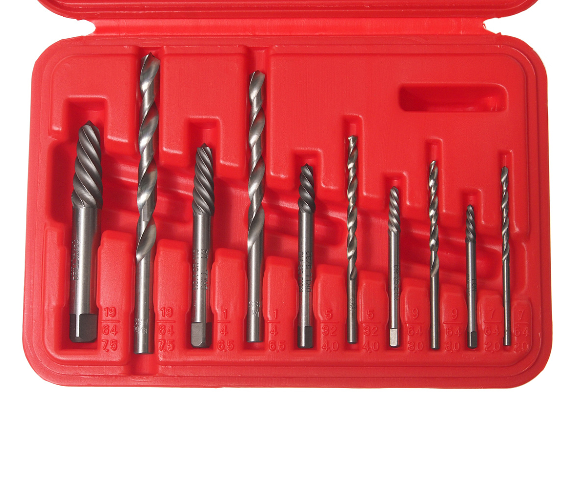 Набор экстракторов и сверл 10 предметов JTC фото 2