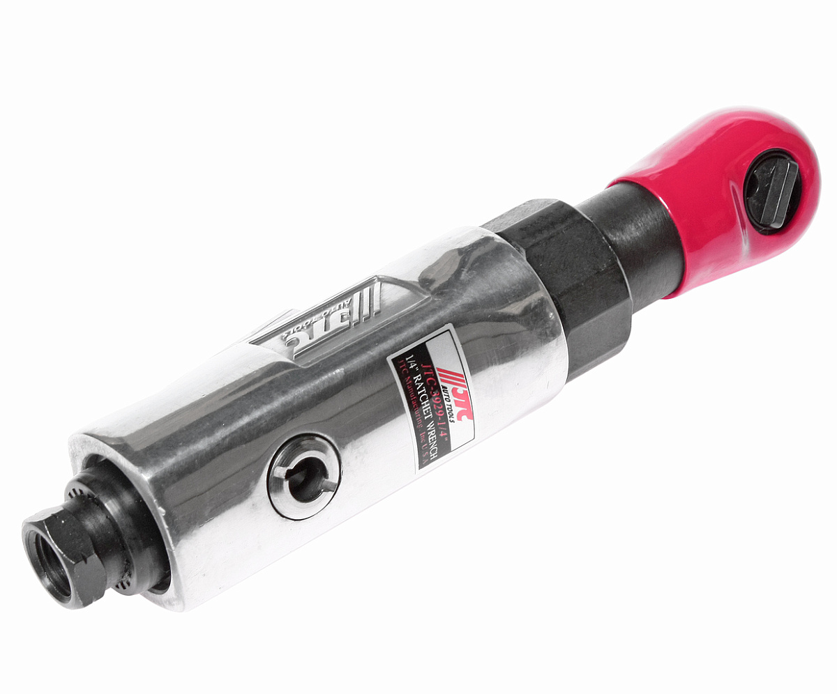 Ключ трещотка пневматический 1/4" 50Нм 90PSI 230об/мин. укороченный JTC фото 1